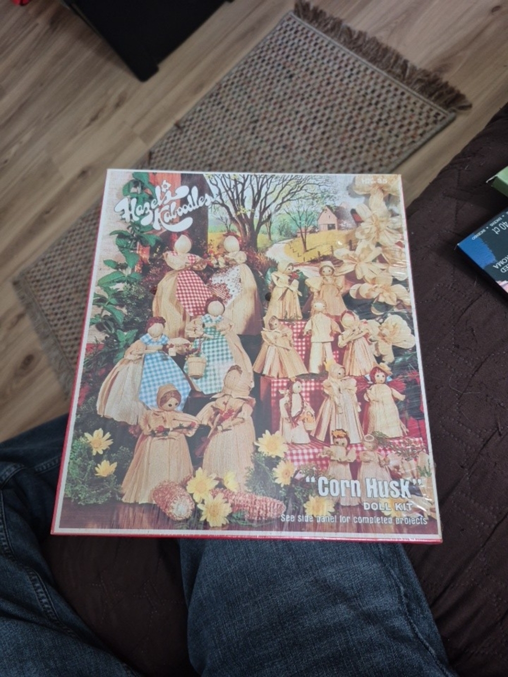 Corn Husk Doll Kit Box - Vtg Style Craft Set Hazel's Kaboodles Factory Sealed
